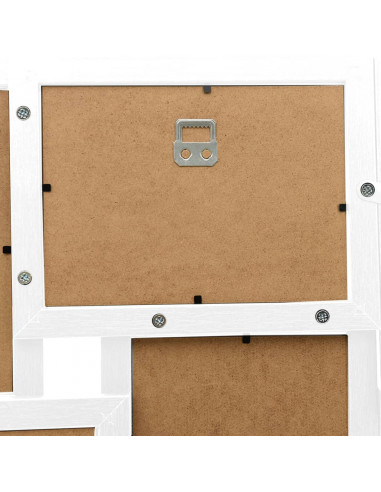 Cornice per Collage 24x(10x15 cm) Foto Bianco in MDF