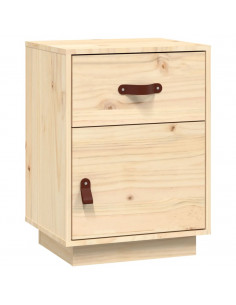 Comodino 40x34x55 cm in Legno Massello di Pino