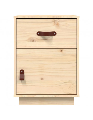 Comodino 40x34x55 cm in Legno Massello di Pino