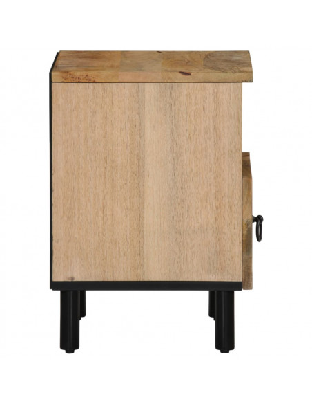 Comodini 2pz 40x33x46 cm in Legno Massello di Mango