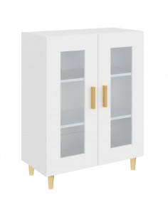 Credenza Bianca 69,5x34x90 cm in Legno Multistrato