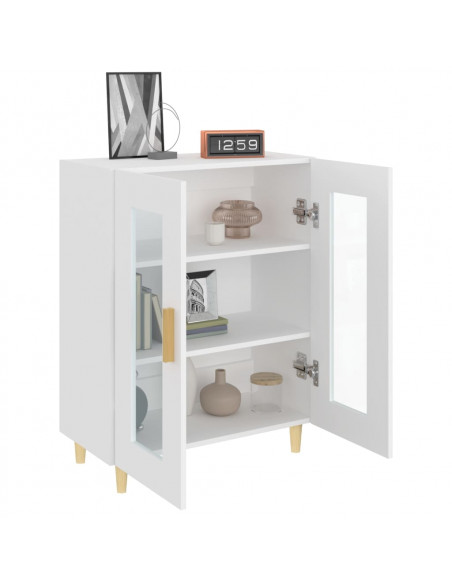 Credenza Bianca 69,5x34x90 cm in Legno Multistrato