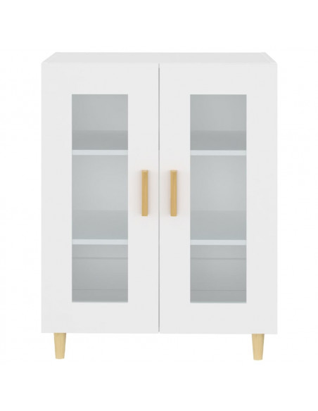 Credenza Bianca 69,5x34x90 cm in Legno Multistrato