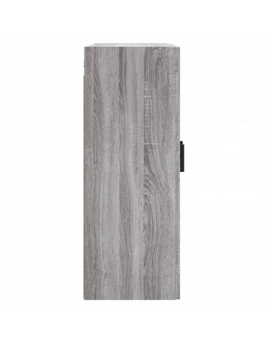 Mobile a Parete Grigio Sonoma 69,5x34x90 cm Legno Multistrato
