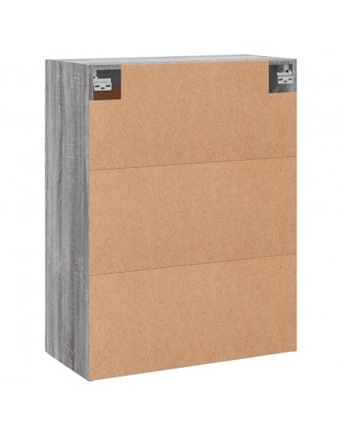 Mobile a Parete Grigio Sonoma 69,5x34x90 cm Legno Multistrato