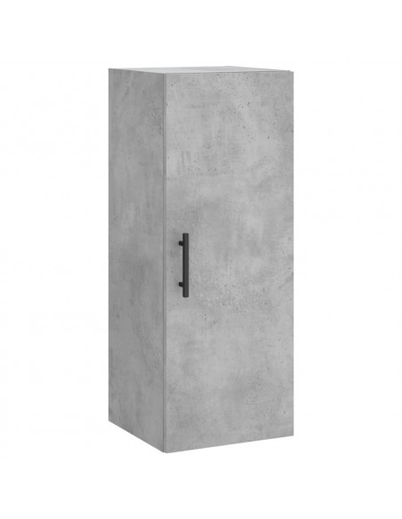 Credenza Grigio Cemento 34,5x34x180 cm in Legno Multistrato