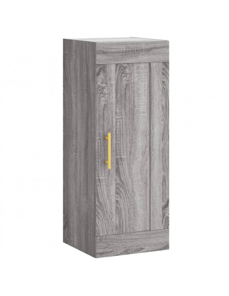 Credenza Grigio Sonoma 34,5x34x180 cm in Legno Multistrato