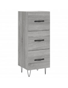 Credenza Grigio Sonoma 34,5x34x180 cm in Legno Multistrato