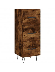 Credenza Rovere Fumo 34,5x34x180 cm in Legno Multistrato