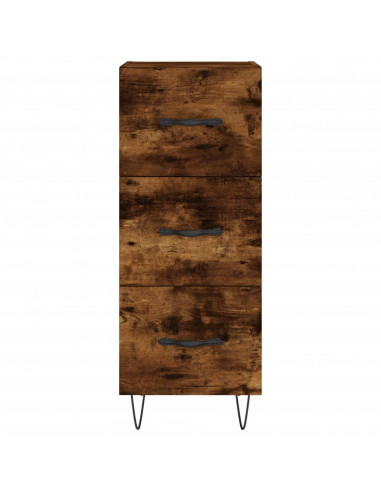 Credenza Rovere Fumo 34,5x34x180 cm in Legno Multistrato