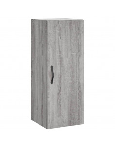 Credenza Grigio Sonoma 34,5x34x180 cm in Legno Multistrato