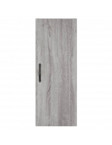 Credenza Grigio Sonoma 34,5x34x180 cm in Legno Multistrato