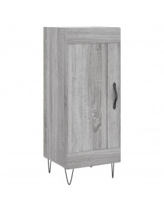 Credenza Grigio Sonoma 34,5x34x180 cm in Legno Multistrato