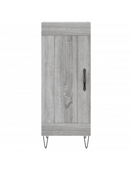 Credenza Grigio Sonoma 34,5x34x180 cm in Legno Multistrato