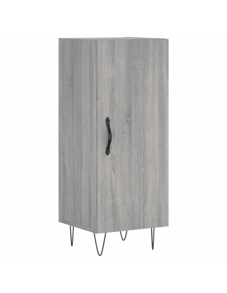 Credenza Grigio Sonoma 34,5x34x180 cm in Legno Multistrato