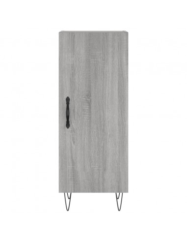 Credenza Grigio Sonoma 34,5x34x180 cm in Legno Multistrato