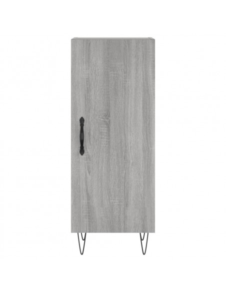 Credenza Grigio Sonoma 34,5x34x180 cm in Legno Multistrato