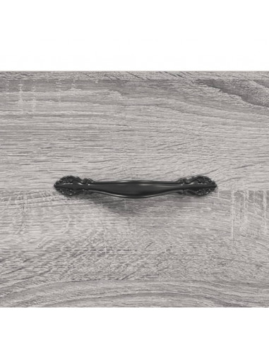 Credenza Grigio Sonoma 34,5x34x180 cm in Legno Multistrato