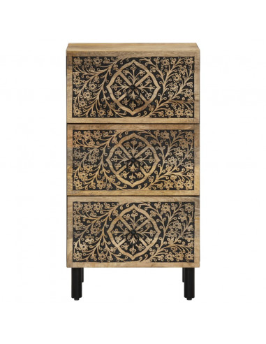 Credenza 40x33x75 cm in Legno Massello di Mango