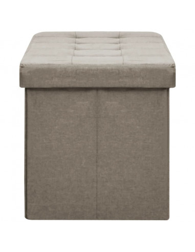 Cassapanca Pieghevole Tortora in Simil Lino