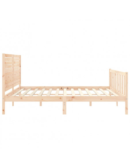 Giroletto con Testiera 200x200 cm in Legno Massello