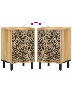 Mobile da Bagno 38x33x58 cm in Legno Massello di Mango