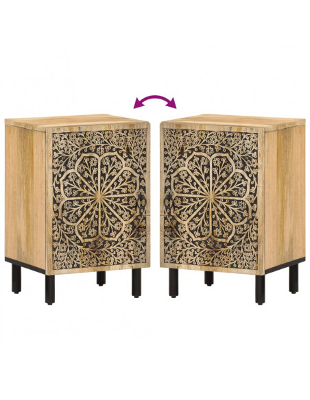 Mobile da Bagno 38x33x58 cm in Legno Massello di Mango