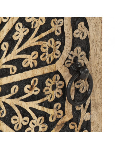 Mobile da Bagno 38x33x58 cm in Legno Massello di Mango