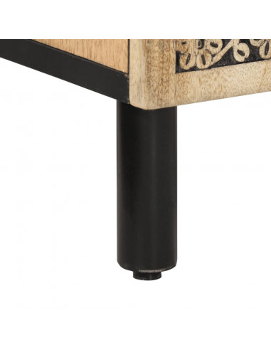 Mobile da Bagno 38x33x58 cm in Legno Massello di Mango