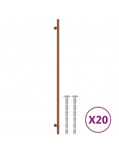Maniglie per Mobili 20 pz Bronzo 480 mm in Acciaio Inox