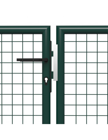 Cancello per Giardino in Acciaio 400x200 cm Verde