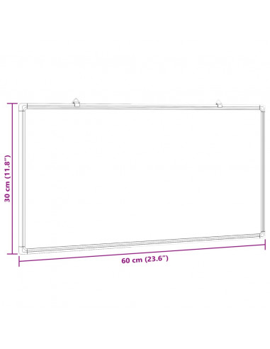 Lavagna Magnetica 60x30x1,7 cm in Alluminio