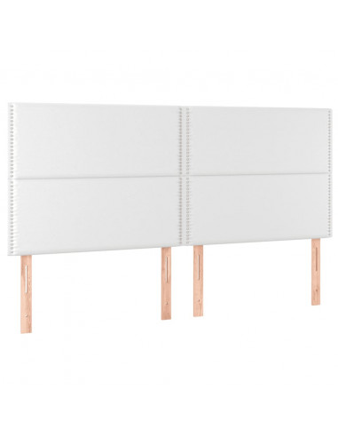 Giroletto a Molle con Materasso Bianco 180x200 cm in Similpelle