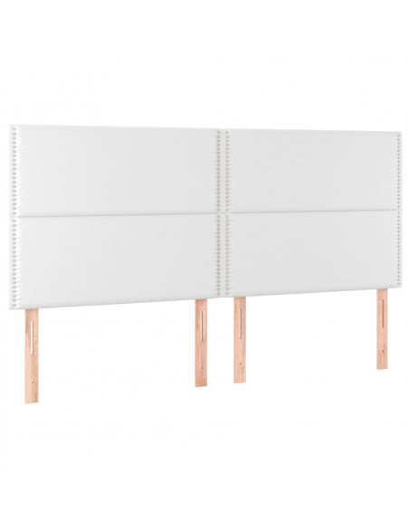 Giroletto a Molle con Materasso Bianco 180x200 cm in Similpelle
