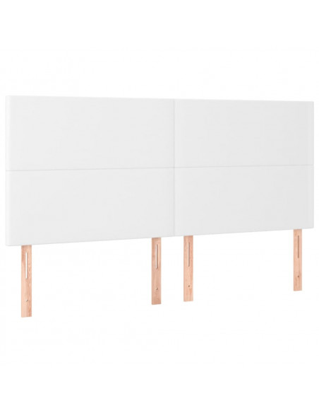 Giroletto a Molle con Materasso Bianco 200x200cm in Similpelle