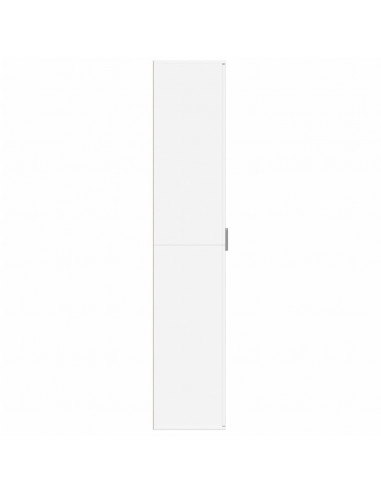 Credenza Bianca 60x35x180 cm in Legno Multistrato