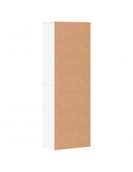 Credenza Bianca 60x35x180 cm in Legno Multistrato