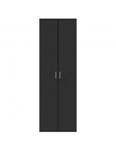 Credenza Nera 60x35x180 cm in Legno Multistrato