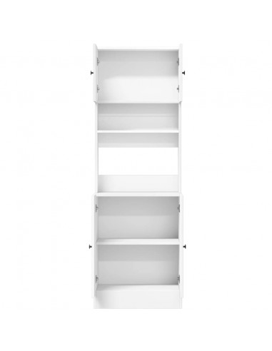 Mobile da Cucina Bianco 60x50x180 cm Legno Multistrato