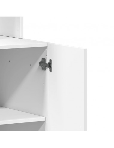 Mobile da Cucina Bianco 60x50x180 cm Legno Multistrato