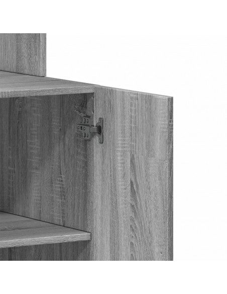 Mobile da Cucina Grigio Sonoma 60x50x180cm in Legno Multistrato