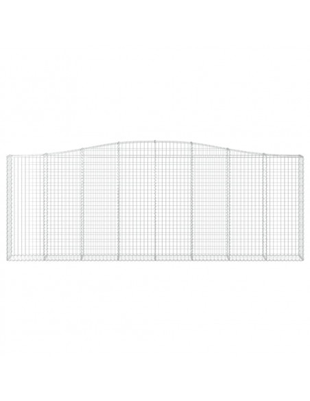 Cesti Gabbioni ad Arco 20 pz 400x30x140/160 cm Ferro Zincato