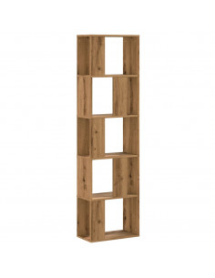 Libreria 5 Piani Rovere Artigianale 45x23,5x162,5cm Multistrato