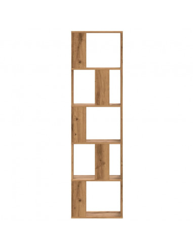 Libreria 5 Piani Rovere Artigianale 45x23,5x162,5cm Multistrato