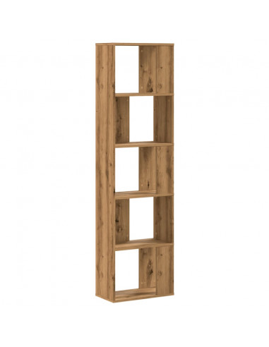 Libreria 5 Piani Rovere Artigianale 45x23,5x162,5cm Multistrato