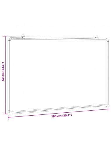 Lavagna Magnetica 100x60x1,7 cm in Alluminio