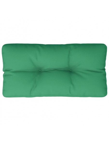 Cuscino per Pallet Verde 70x40x12 cm in Tessuto