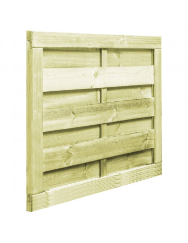 Cancello da Giardino in Legno di Pino Impregnato 100x75cm Verde