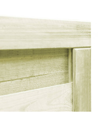 Cancello da Giardino in Legno di Pino Impregnato 100x75cm Verde