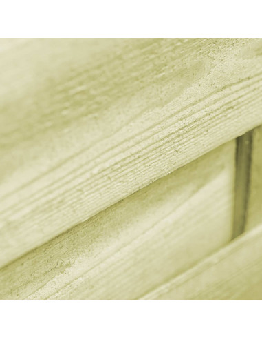 Cancello da Giardino in Legno di Pino Impregnato 100x75cm Verde